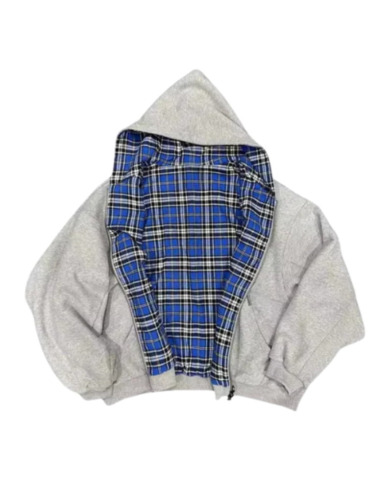 CHECKERED | REVERSIBLE ZIP-UP