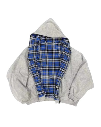 CHECKERED | REVERSIBLE ZIP-UP