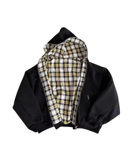 CHECKERED | REVERSIBLE ZIP-UP